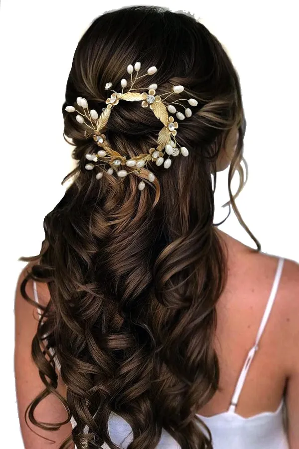 Gold_&_White_Metal_Flower_With_Leaves,_Stones_And_Peals_Bridal_Hair_Claw_Pin_For_Women_&_Girls