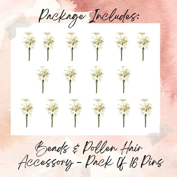 Pack_of_16-White_&_Golden_Flower_And_Pearl_Hair_Pin_For_Women