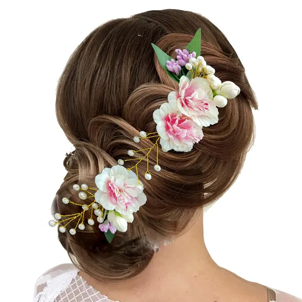 Baby_Pink_Artificial_Floral_Design_Pearl_Hair_Vein_Accessories_For_Women_&_Girls_(14_X_8_X_1_Cm)