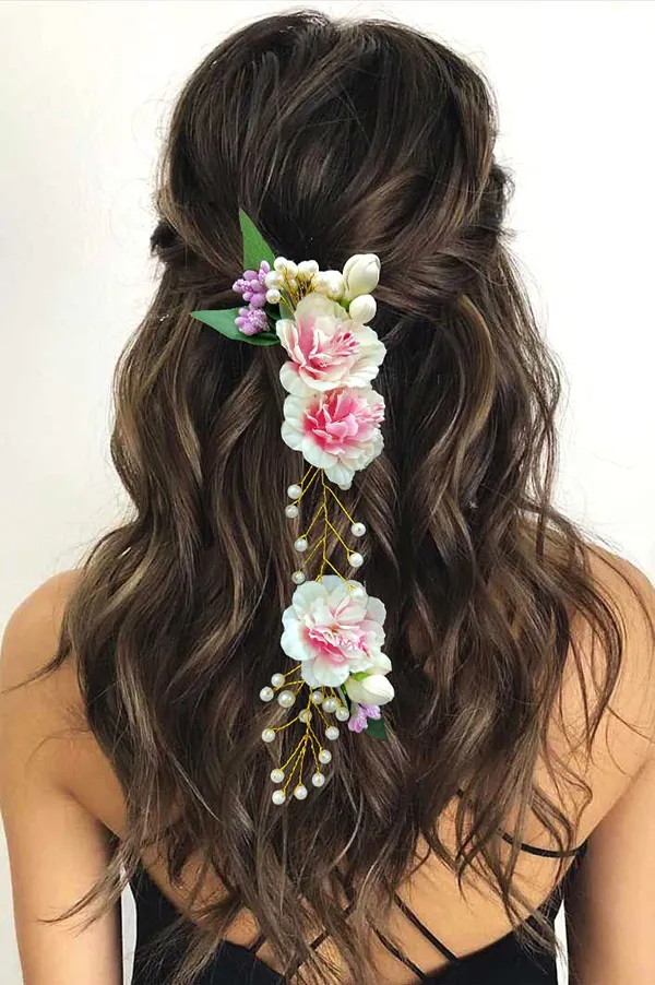 Baby_Pink_Artificial_Floral_Design_Pearl_Hair_Vein_Accessories_For_Women_&_Girls_(14_X_8_X_1_Cm)