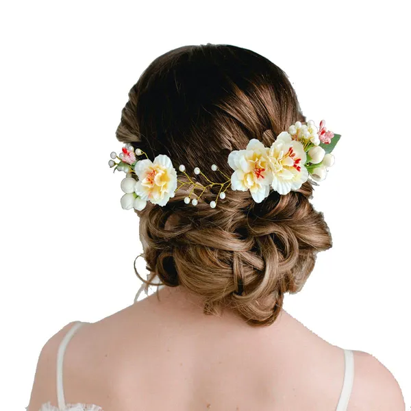 Peach_Artificial_Floral_Design_Pearl_Hair_Vein_Accessories_For_Women_&_Girls_(14_X_8_X_1_Cm)