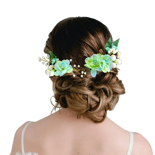 Rama_Green_Artificial_Floral_Design_Pearl_Hair_Vein_Accessories_For_Women_&_Girls_(14_X_8_X_1_Cm)