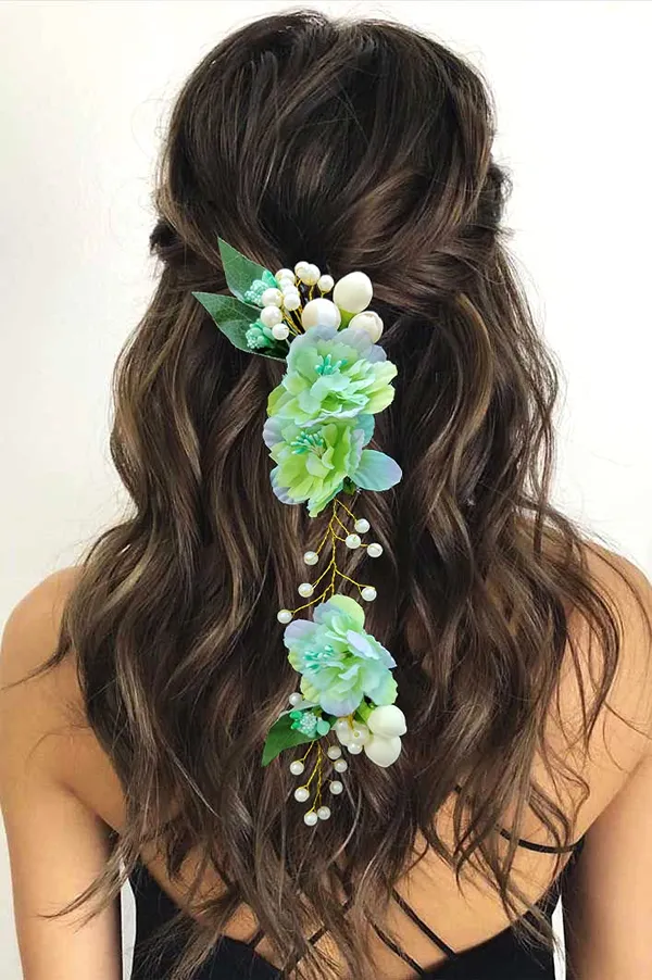 Rama_Green_Artificial_Floral_Design_Pearl_Hair_Vein_Accessories_For_Women_&_Girls_(14_X_8_X_1_Cm)