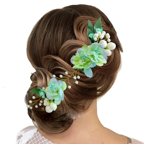 Rama_Green_Artificial_Floral_Design_Pearl_Hair_Vein_Accessories_For_Women_&_Girls_(14_X_8_X_1_Cm)
