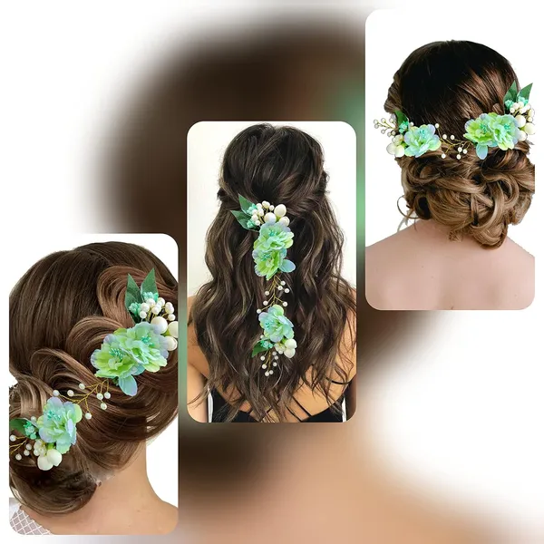 Rama_Green_Artificial_Floral_Design_Pearl_Hair_Vein_Accessories_For_Women_&_Girls_(14_X_8_X_1_Cm)
