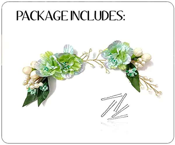 Rama_Green_Artificial_Floral_Design_Pearl_Hair_Vein_Accessories_For_Women_&_Girls_(14_X_8_X_1_Cm)
