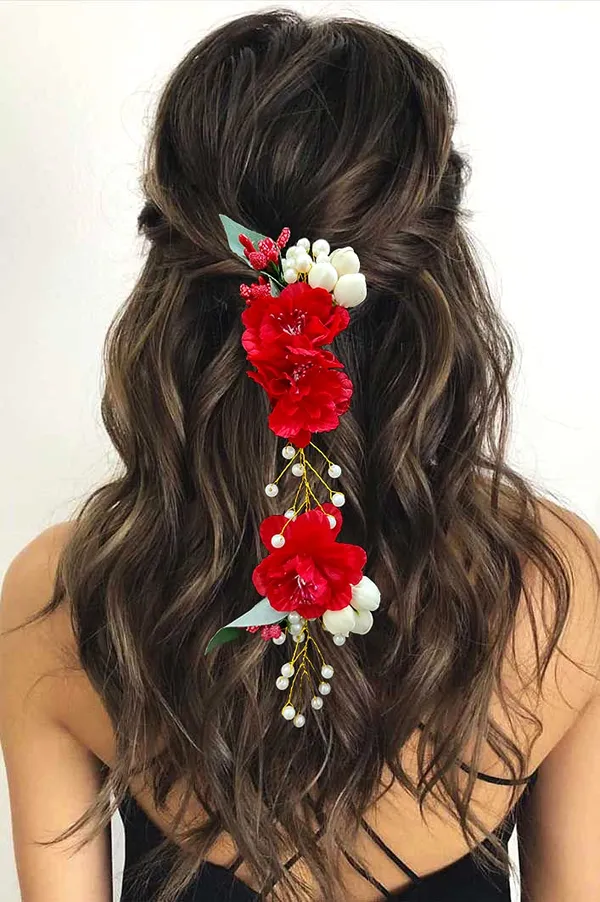 Red_Artificial_Floral_Design_Pearl_Hairpin_Accessories_For_Women_&_Girls_(14_X_8_X_1_Cm)