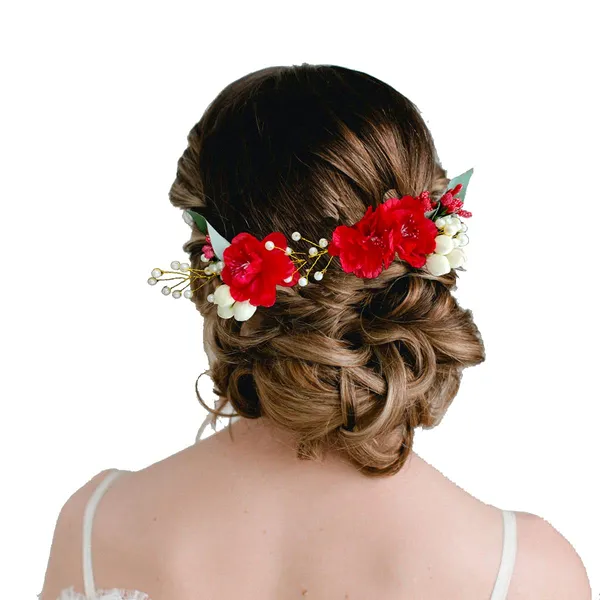 Red_Artificial_Floral_Design_Pearl_Hairpin_Accessories_For_Women_&_Girls_(14_X_8_X_1_Cm)