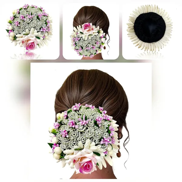 Baby_Pink_Artificial_Rose_Flower_Design_Hairpin_Bridal_Hair_Accessories_(14_X_8_X_1_Cm)