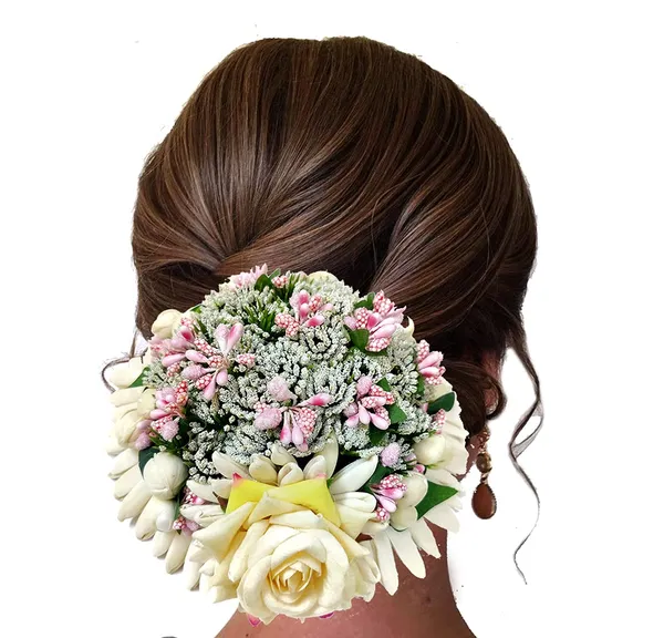 Peach_Artificial_Rose_Flower_Design_Hairpin_Bridal_Hair_Accessories_(14_X_8_X_1_Cm)