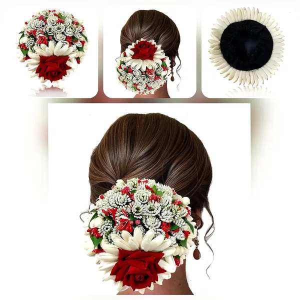 Red_Artificial_Rose_Flower_Design_Hairpin_Bridal_Hair_Accessories_(14_X_8_X_1_Cm)