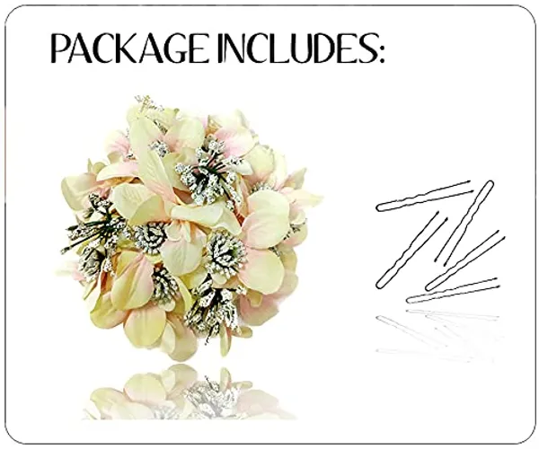 Peach_Artificial_Glossy_Lily_Flower_Design_Rounded_Gajra_Hair_Accessories_For_Women_&_Girls_(14_X_8_X_1_Cm)
