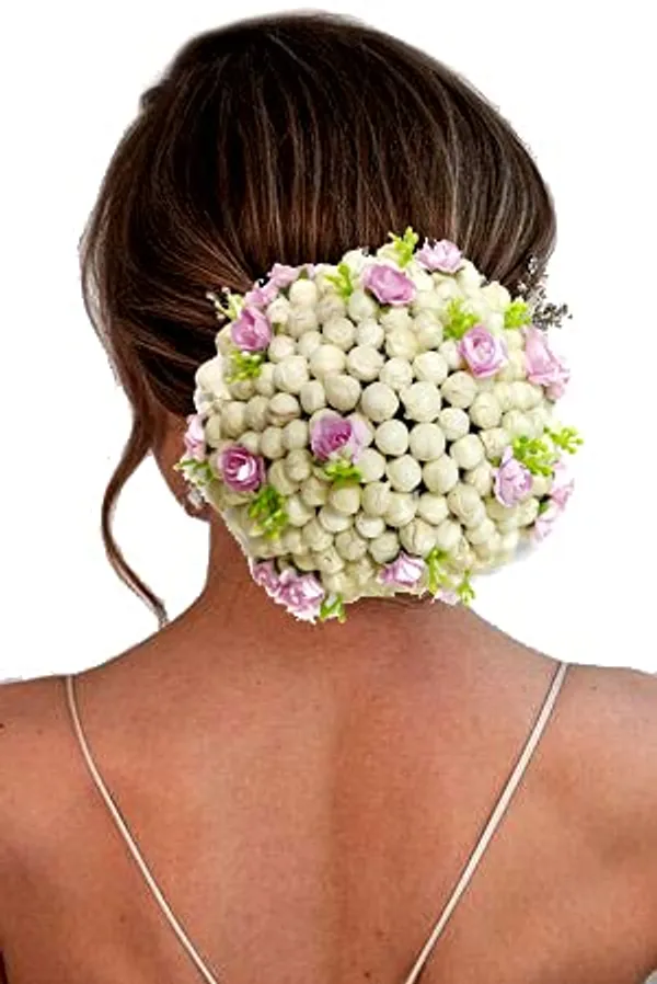 Baby_Pink_Artificial_Mogra_With_Rose_Flower_Design_Rounded_Hairpin_For_Women_&_Girls_(14_X_8_X_1_Cm)