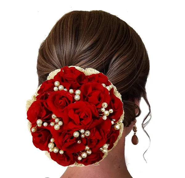 Red_Artificial_Glossy_Attractive_Red_Roses_With_Pearl_Hair_Pin_Wedding_Bridal_Accessories_For_Women_&_Girls_(14_X_8_X_1_Cm)