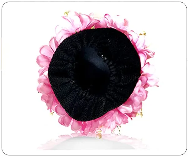 Baby_Pink_Artificial_Rose_Flower_Gajra_Accessories_For_Women_&_Girls_(14_X_8_X_1_Cm)