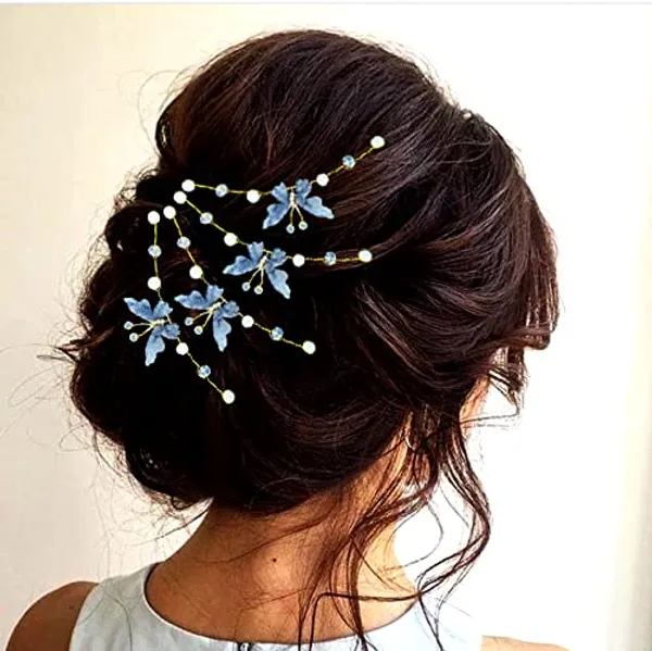 Grey_Artificial_Butterfly_Design_Bridal_Hair_Accessories_For_Women_&_Girls_(14_X_8_X_1_Cm)