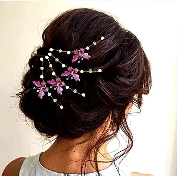Pack_of_5_Maroon_Artificial_Butterfly_Pearl_And_Beads_Hair_Tiara_Pin