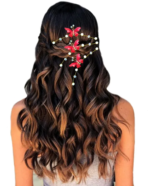 Pack_of_5_Red_Artificial_Butterfly_Pearl_And_Beads_Hair_Tiara_Pin