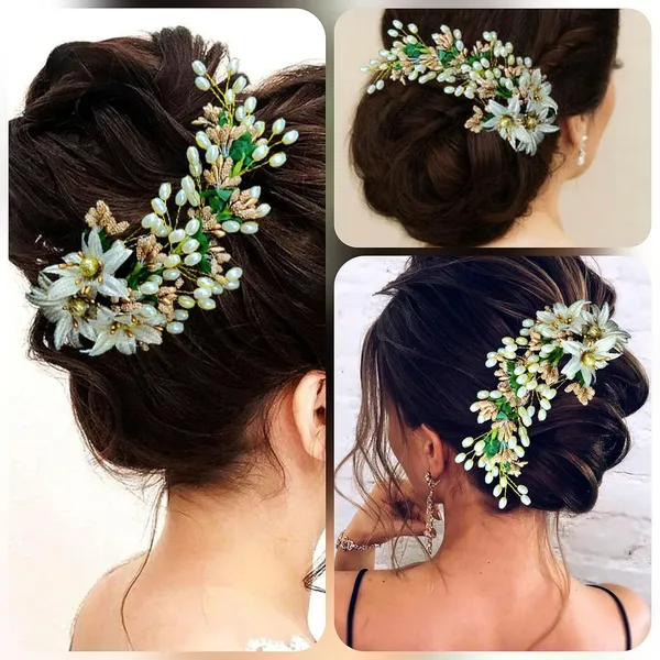 Golden_Flower_And_Pearl_Hair_Vein_Accessories_For_Girls_And_Women_(14_X_8_X_1_Cm)
