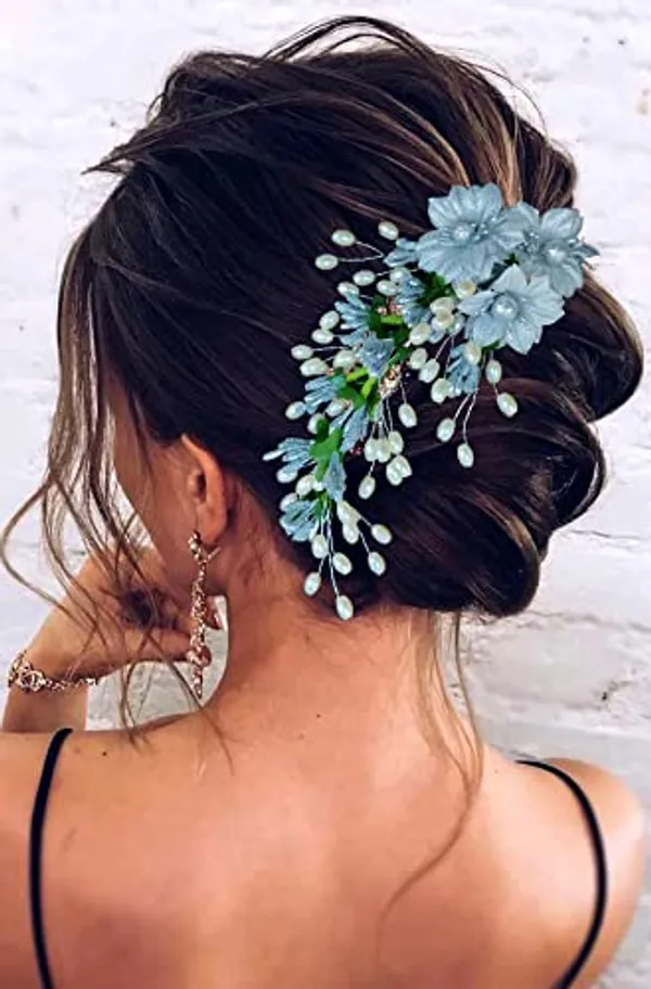 Silver_Flower_And_Pearl_Hair_Vein_Accessories_For_Girls_And_Women_(14_X_8_X_1_Cm)