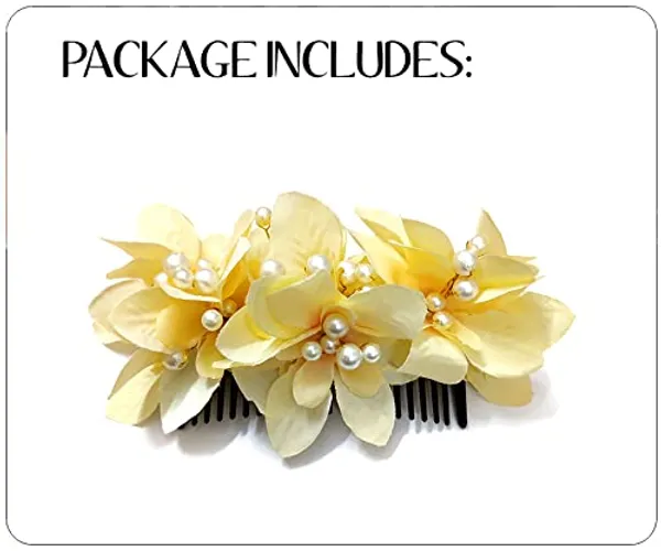Peach_Floral_Shaped_With_Pearl_&_Stone_Hairpin_Accessories_For_Women_&_Girls_(14_X_8_X_1_Cm)