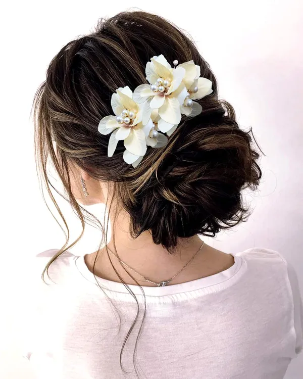Pack_of_5_Peach_Flower_With_Pearl_Hair_Pin_Accessorie_For_Women