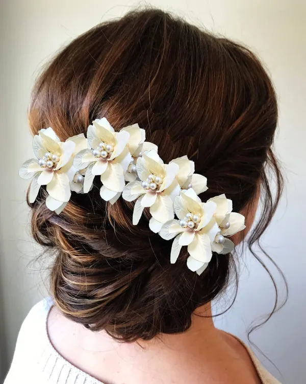 Pack_of_5_Peach_Flower_With_Pearl_Hair_Pin_Accessorie_For_Women