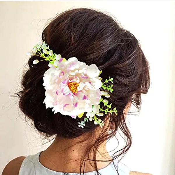 Baby_Pink_Floral_Shaped_With_Pearl_Design_Hairpin_Accessories_For_Women_&_Girls_(14_X_8_X_1_Cm)