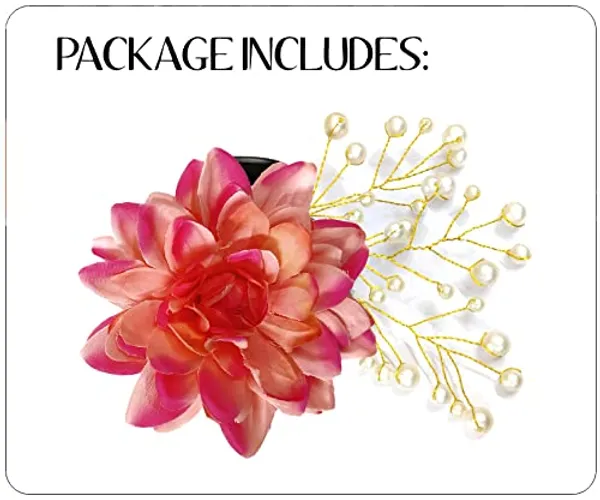 Peach_Pink_Dahlia_Flower_With_White_Pearl_Hair_Clutcher_Accessories_For_Women_&_Girls_(13_X_8_X_1_Cm)