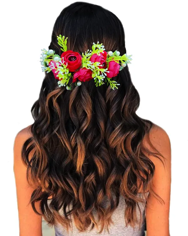 Red_Attractive_Roses_With_Pearl_&_Leaf_Design_Hairpin_Accessories_For_Women_&_Girls_(14_X_8_X_1_Cm)