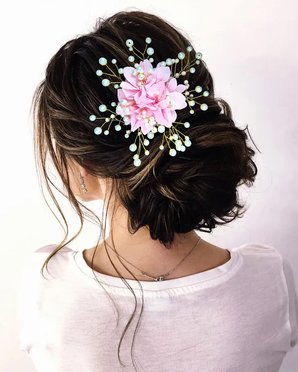 Baby_Pink_Floral_With_Pearl_Hairpin_Accessories_For_Women_&_Girls_(13_X_8_X_1_Cm)