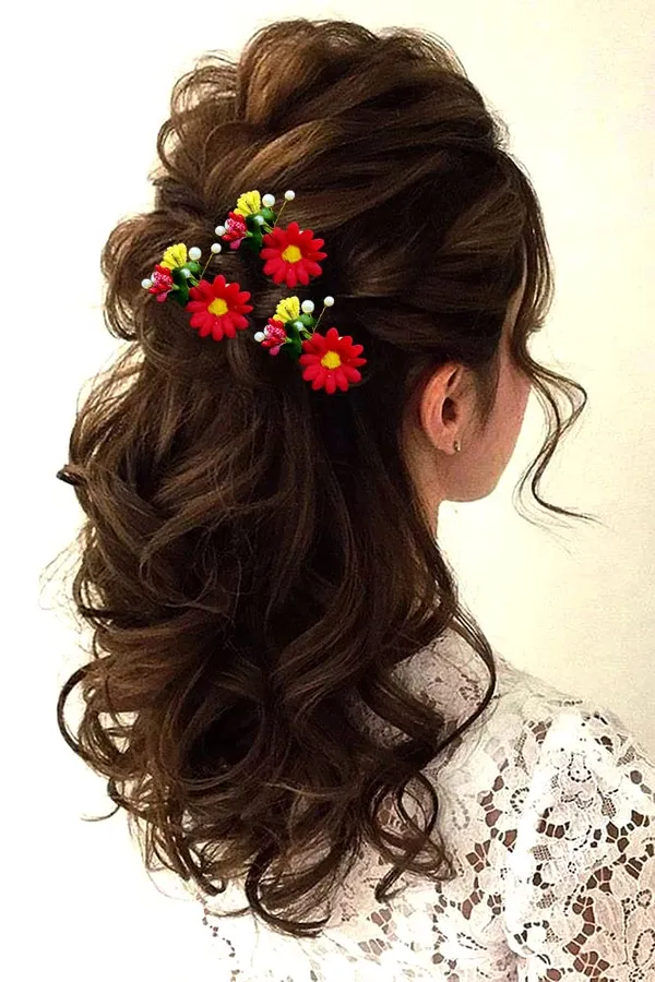 Pack_of_3_Red_Artificial_Flower_Shaped_With_Leaf_Comb_Slide_Hair_Accessories_For_Women