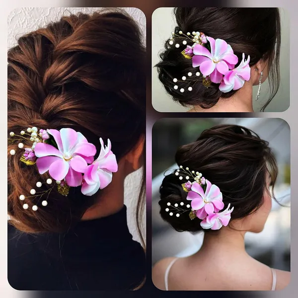 Baby_Pink_Lavender_Flower_Comb_Slide_Bridal_Hair_Accessories_For_Women_&_Girls_(14_X_8_X_1_Cm)
