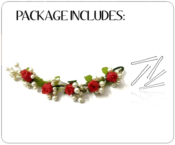 Red_Artificial_Small_Flower_With_Pearl_Bridal_Hair_Vein_Accessories_For_Women_&_Girls_(14_X_8_X_1_Cm)