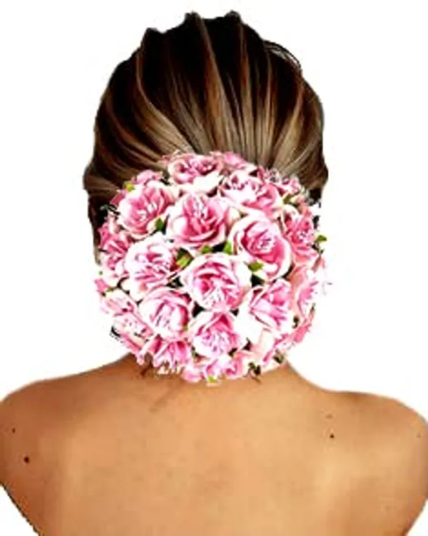Baby_Pink_Artificial_Rose_Flower_Gajra_Accessories_For_Women_&_Girls_(14_X_8_X_1_Cm)