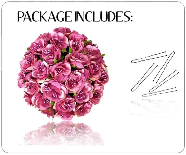 Dark_Pink_Artificial_Rose_Flower_Gajra_Accessories_For_Women_&_Girls_(14_X_8_X_1_Cm)