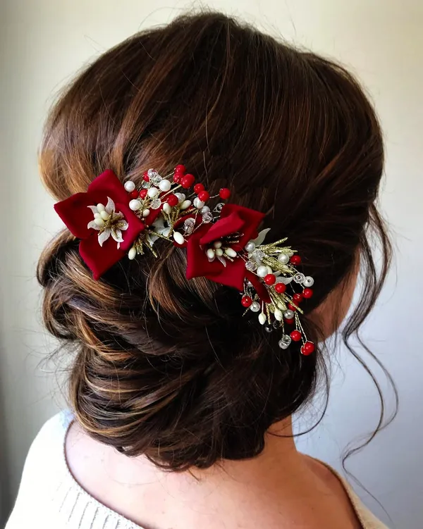 Red_Artificial_Lily_Flower_With_Stone_And_Pearl_Hair_Vein_Accessories_For_Women_&_Girls_(14_X_8_X_1_Cm)