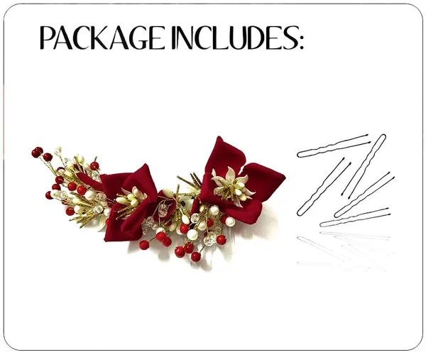 Red_Artificial_Lily_Flower_With_Stone_And_Pearl_Hair_Vein_Accessories_For_Women_&_Girls_(14_X_8_X_1_Cm)
