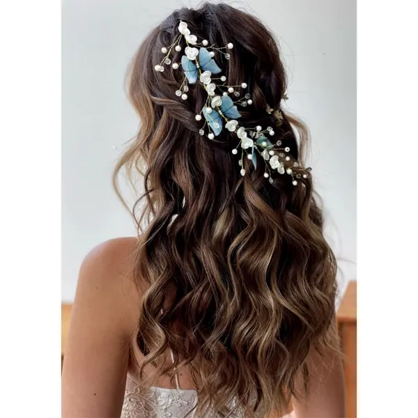 Blue_Butterfly_With_Small_Roses_And_Pearl_Hair_Vein_Accessories_For_Women_&_Girls