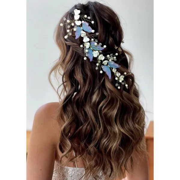 Blue_&_Purple_Butterfly_With_Small_Roses_And_Pearl_Hair_Vein_Accessories_For_Women_&_Girls