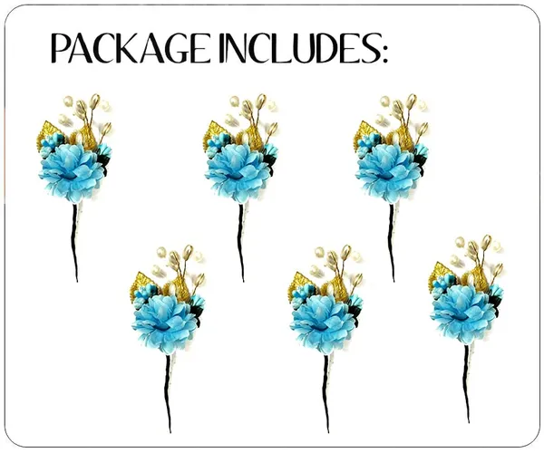 Sky_Blue_Artificial_Flower_With_Pearl_Bridal_Hair_Pin_Accessories_For_Women_&_Girls