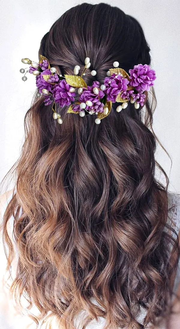 Purple_Artificial_Flower_Hair_Vein,_Fancy_Bridal_Hair_Pin_For_Women_&_Girls