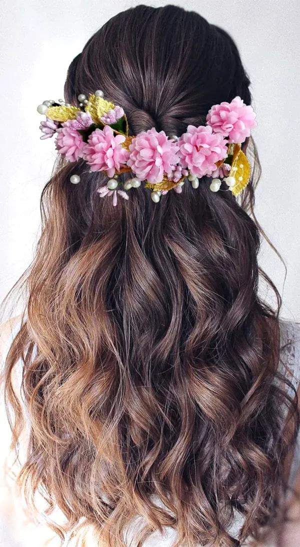 Baby_Pink_Artificial_Flower_Hair_Vein,_Fancy_Bridal_Hair_Pin_For_Women_&_Girls