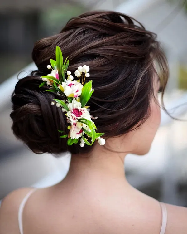Dark_Pink_Artificial_Flower_With_Pearl_Comb_Slide_Side_Juda_Pin_For_Women_&_Girls_(14_X_8_X_1_Cm)