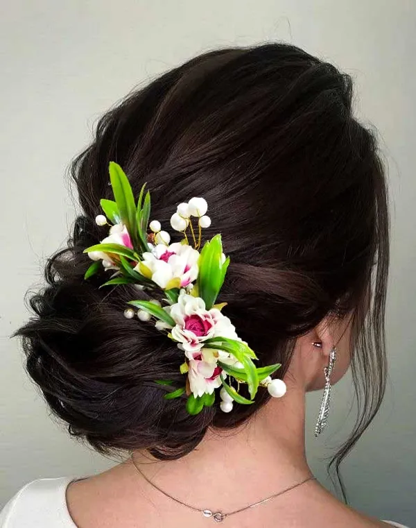 Dark_Pink_Artificial_Flower_With_Pearl_Comb_Slide_Side_Juda_Pin_For_Women_&_Girls_(14_X_8_X_1_Cm)