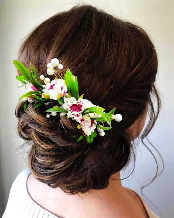 Dark_Pink_Artificial_Flower_With_Pearl_Comb_Slide_Side_Juda_Pin_For_Women_&_Girls_(14_X_8_X_1_Cm)