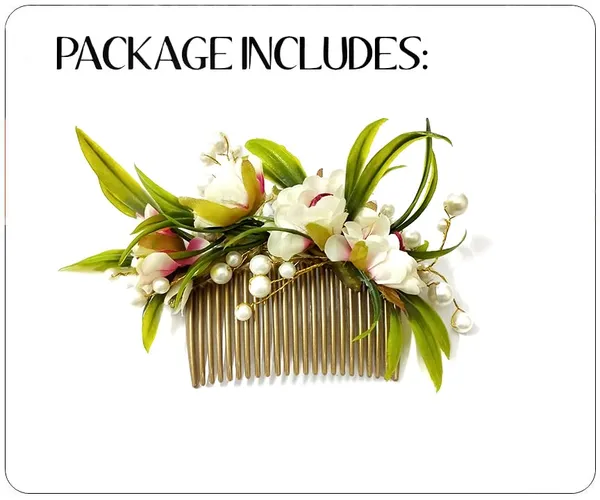 Dark_Pink_Artificial_Flower_With_Pearl_Comb_Slide_Side_Juda_Pin_For_Women_&_Girls_(14_X_8_X_1_Cm)