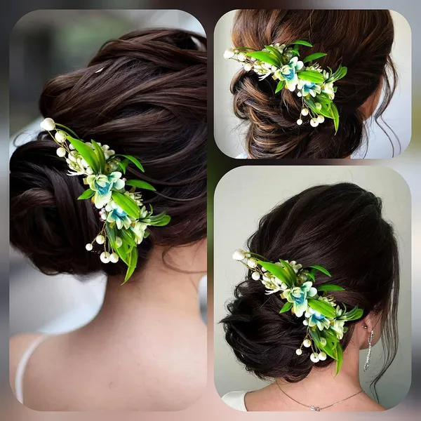Sky_Blue_Artificial_Flower_With_Pearl_Comb_Slide_Side_Juda_Pin_For_Women_&_Girls_(14_X_8_X_1_Cm)