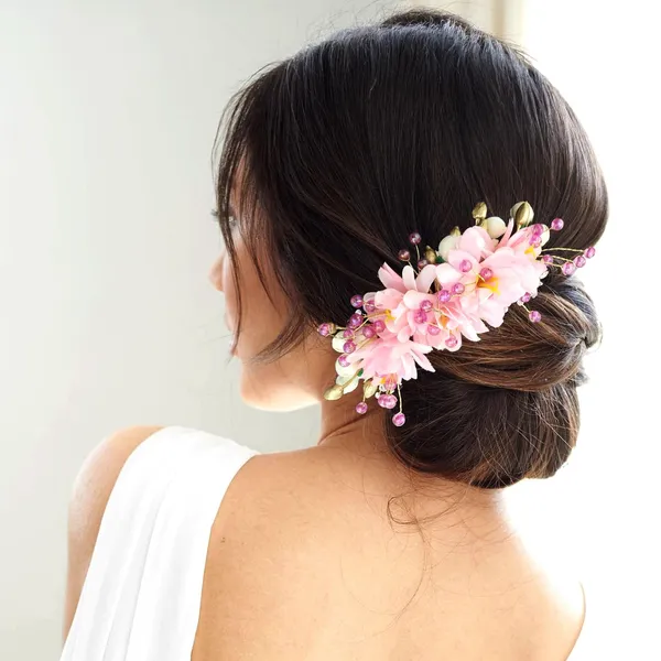 Baby_Pink_Artificial_Beautiful_Flower_Comb_Slide_|_Bridal_Hair_Barrette_Ties,_Hairpins_For_Women_&_Girls_(16_X_14_X_10_Cm)