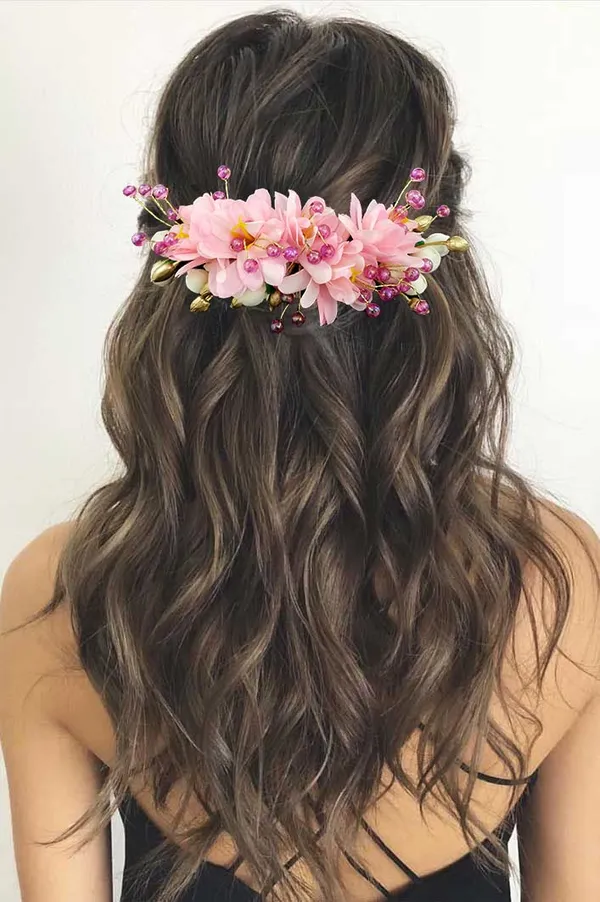 Baby_Pink_Artificial_Beautiful_Flower_Comb_Slide_|_Bridal_Hair_Barrette_Ties,_Hairpins_For_Women_&_Girls_(16_X_14_X_10_Cm)